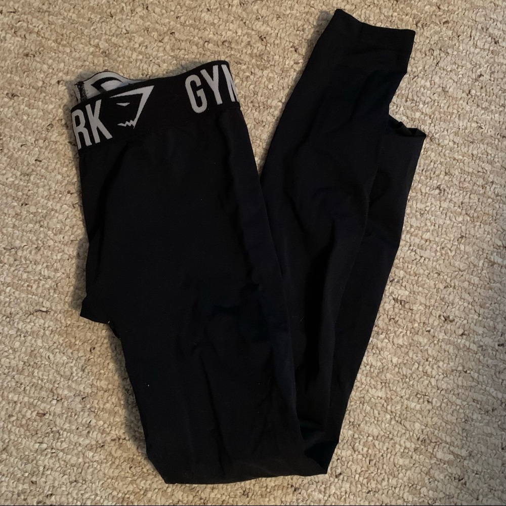 Gymshark Black and White Full Length Leggings